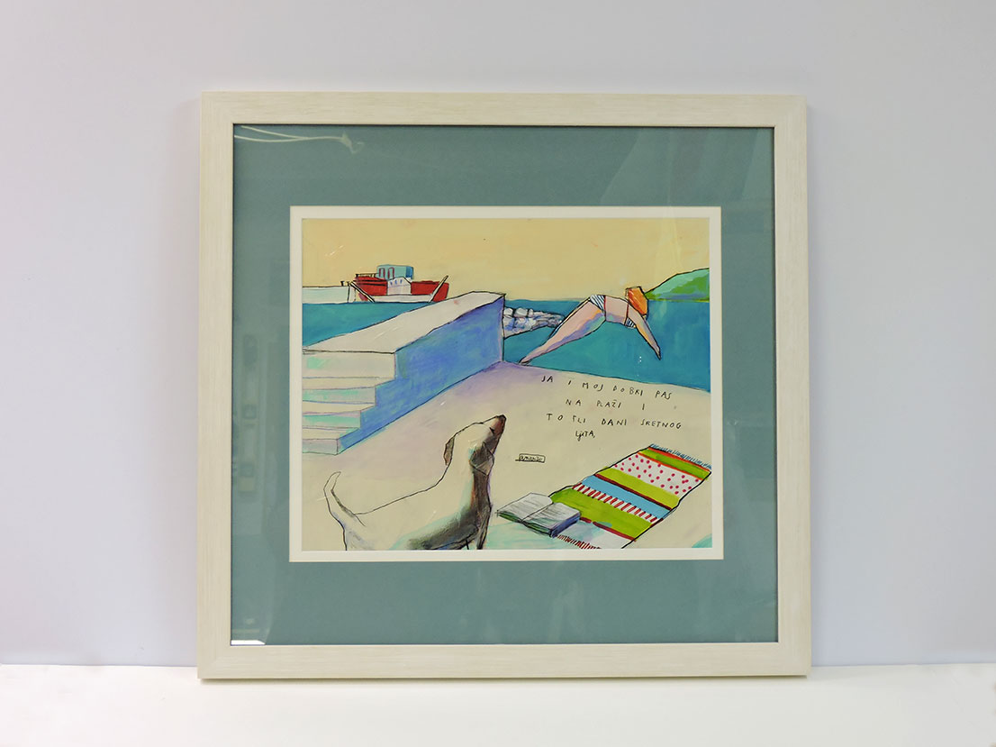 Uokviravanje akrilnih motiva pod staklom